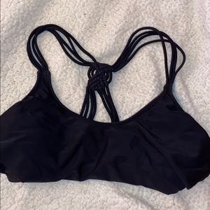 Medium black bikini top